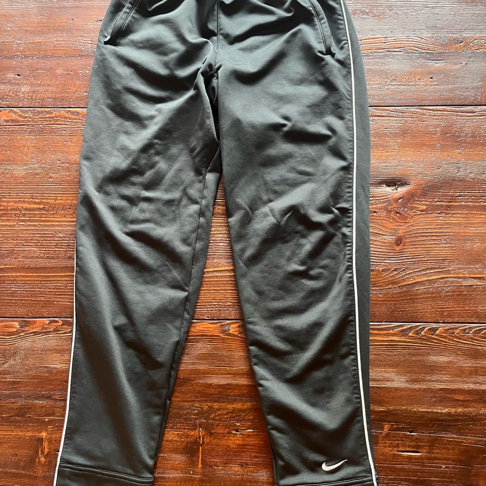 Nike Black sweatpants with White Trim